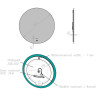 Зеркало LEMARK OLSA D65 см круглое с интерьерной подсветкой, с подогревом LM65Z-O